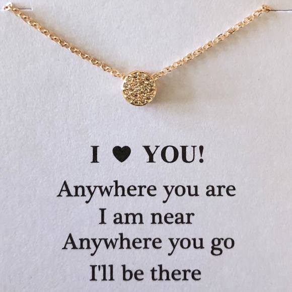 Dainty Mini Dot Gold Fill Sterling Necklace NWT - Picture 3 of 10